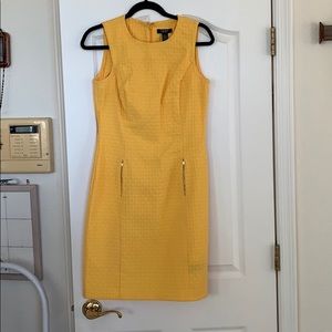 Chaps bright yellow shift dress brand new
